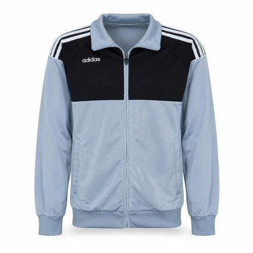adidas Mens Blue Full Zip Sports Sweatshirt Size 164 Regular Fit