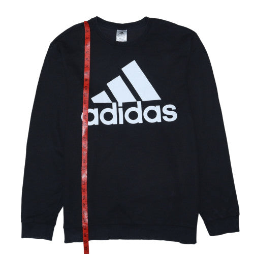 Adidas Men's Black 2XL Pullover Crew Neck Sweatshirt