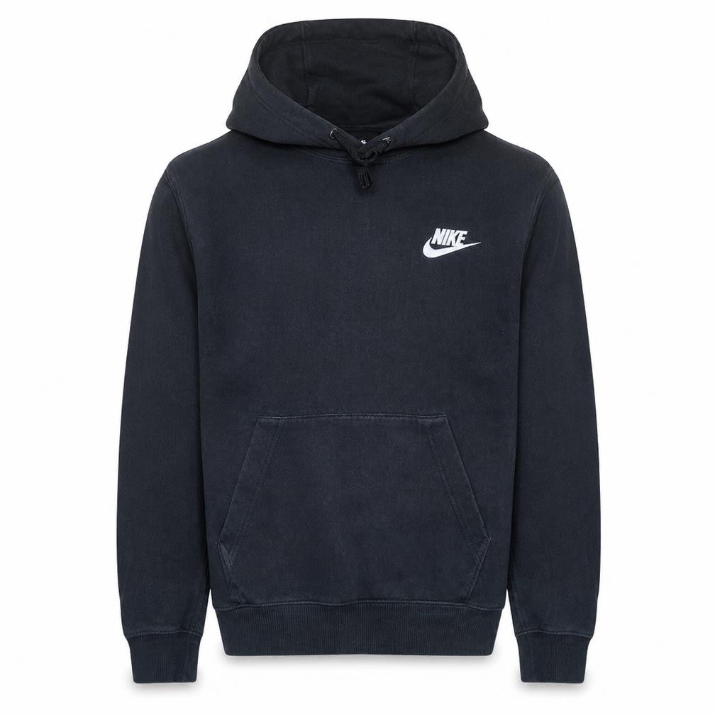 Front view of Nike Men's Black XS Pullover Hoodie Fleece Sweatshirt