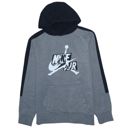 Nike Jordan Boys Grey Hoodie XL 13-15 Yrs Pullover Hooded Sweatshirt