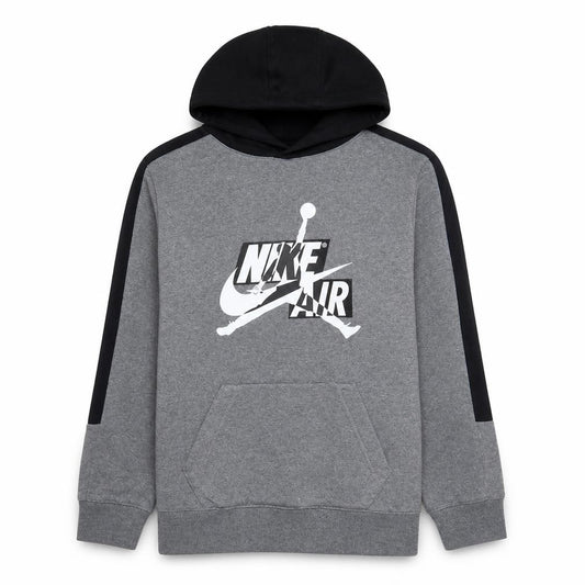 Nike Jordan Boys Grey Hoodie XL 13-15 Yrs Pullover Hooded Sweatshirt