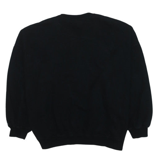 NBA Brooklyn Nets Men's Black Sweatshirt Medium Embroidered Pullover
