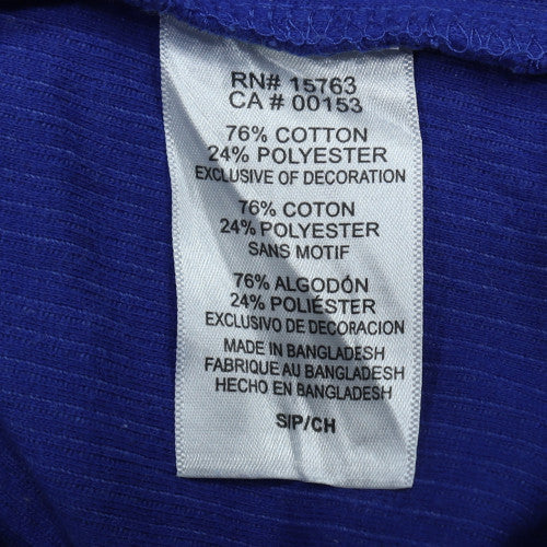Champion Mens Blue Kansas Jayhawks Pullover Sweatshirt Size S