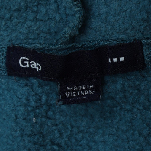 GAP Mens Blue Full Zip Hoodie XXL Fleece Logo Sweatshirt