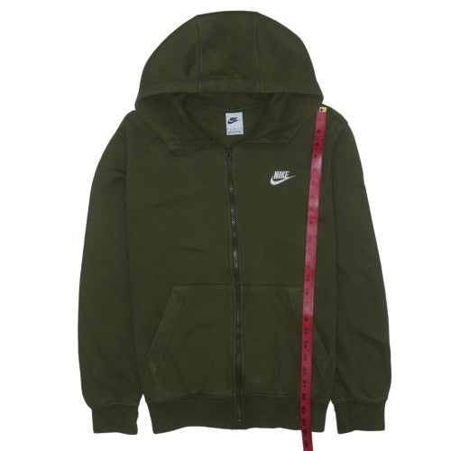 Nike Men's Green Full Zip Hoodie M Regular Fit Sportswear