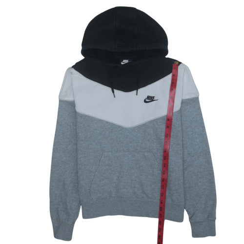 Nike Men's Grey Pullover Hoodie XS Regular Fit Logo Design