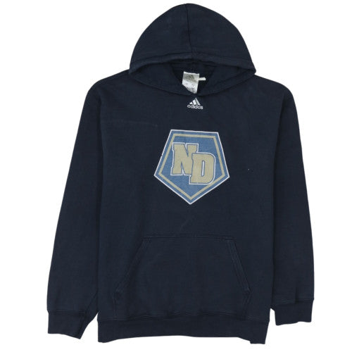 Adidas Men's Blue Pullover Hoodie L Graphic ND Logo Sportswear