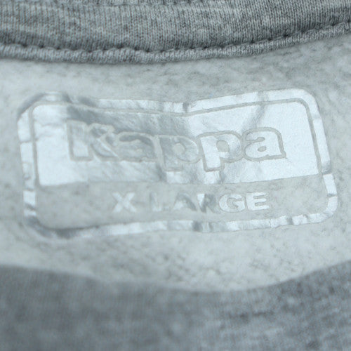 Kappa Mens Grey XL Logo Crew Neck Fleece Sweatshirt
