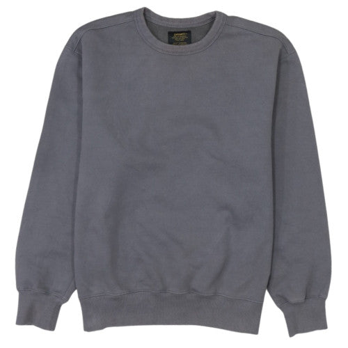 Carhartt Men Grey Sefton Sweatshirt M Crew Neck Cotton Blend