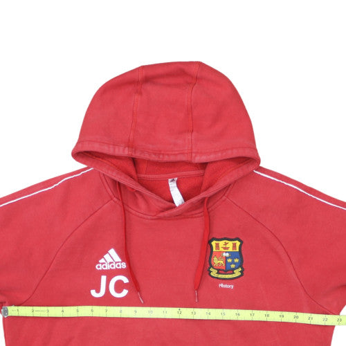 Adidas Men’s Red Pullover Hoodie Size L Sports Fleece