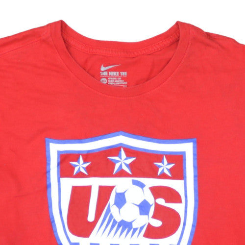 Nike Men's Red USA Soccer Graphic Athletic T-Shirt XXL