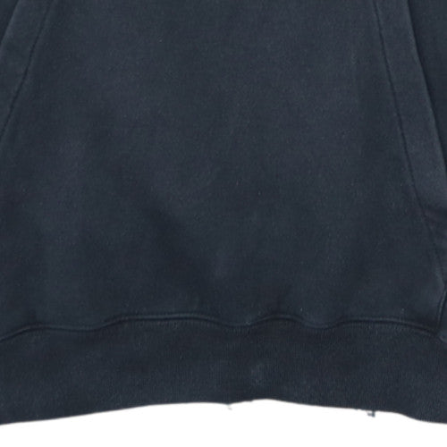 Champion Men's Black 1/2 Zip Hoodie Medium Fleece Sweatshirt