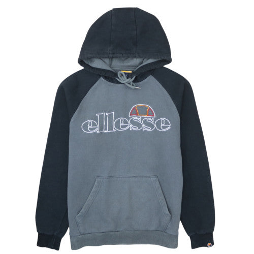 Ellesse Mens Grey Pullover Hoodie M Embroidered Logo Sportswear