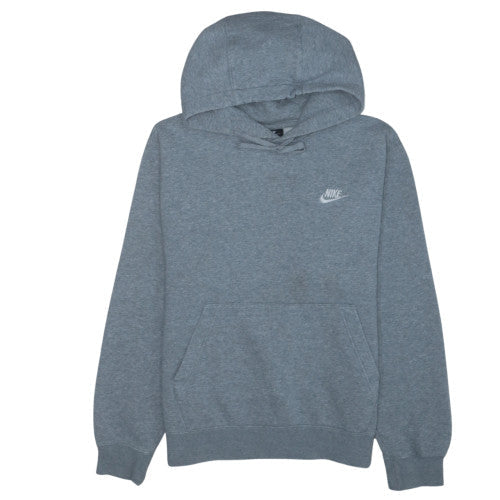 Nike Men's Grey Pullover Hoodie Size S Regular Fit Sports Fleece