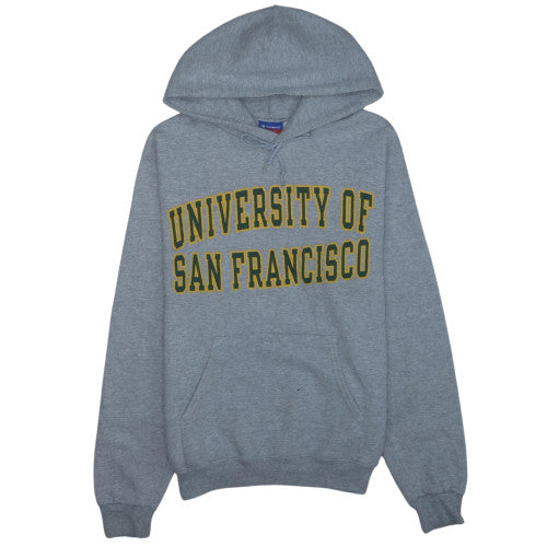 Champion Men's Grey Pullover Hoodie S University College Sports Style