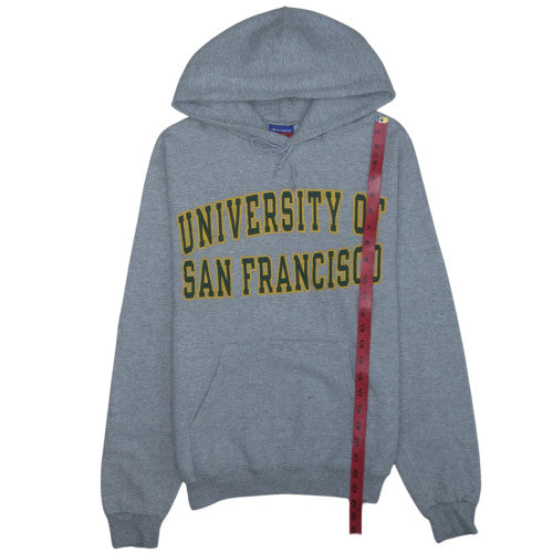 Champion Men's Grey Pullover Hoodie S University College Sports Style
