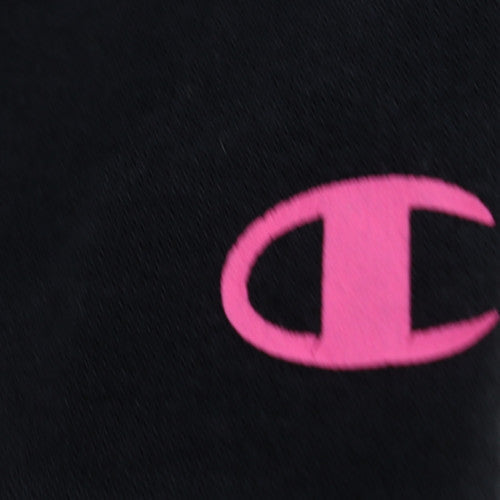Champion Mens Black XL Pullover Hoodie Graphic Logo Sweatshirt