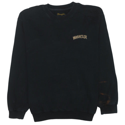 Wrangler Men's Black Small Graphic Retro Cotton Sweatshirt