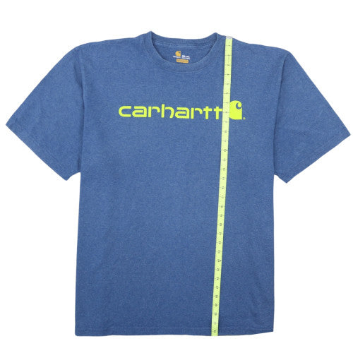 Carhartt Men's Blue 2XLT Original Fit Logo T-Shirt