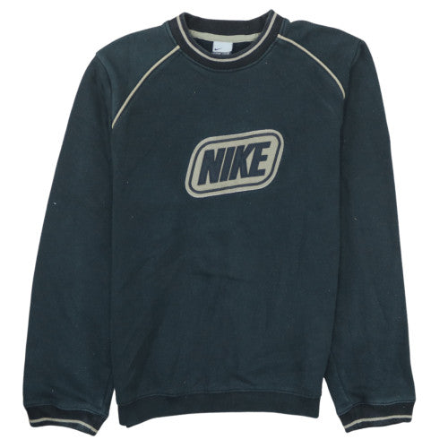 Nike Men's Black Pullover Sweatshirt S Vintage Crew Neck Logo