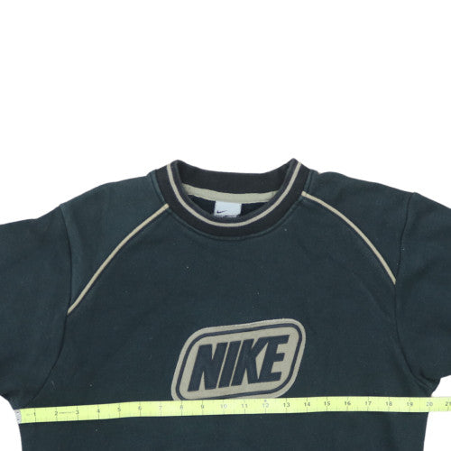 Nike Men's Black Pullover Sweatshirt S Vintage Crew Neck Logo