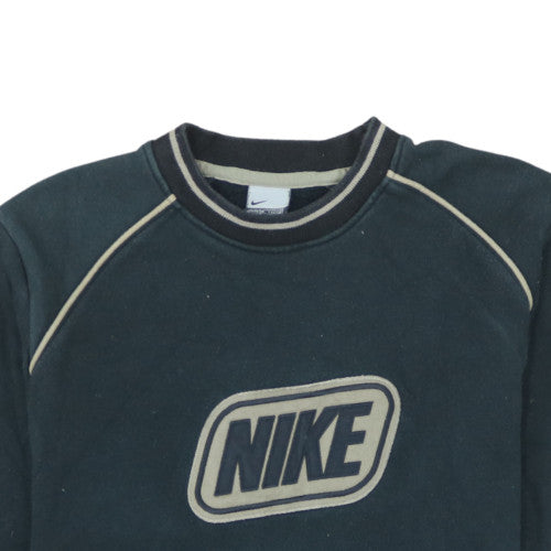 Nike Men's Black Pullover Sweatshirt S Vintage Crew Neck Logo