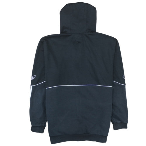 Adidas Men's Black XL Full Zip Hoodie Sweatshirt with Hood