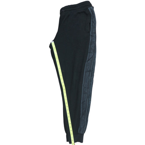 Kappa Men's Black XL Jogger Trousers with Side Stripe