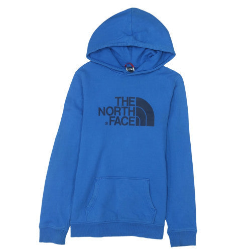 The North Face Boys Blue XL Pullover Hoodie 100% Cotton Logo Print