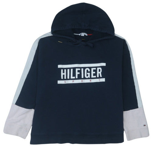 Tommy Hilfiger Sport Womens Navy Hoodie XXL Relaxed Fit Cotton