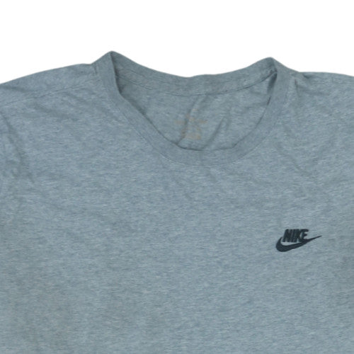Nike Men's Grey Crew Neck Cotton Short Sleeve T-Shirt Size XS
