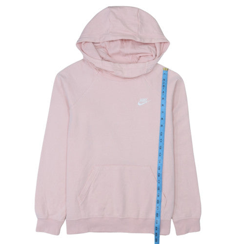 Nike Womens Pink Pullover Hoodie Medium Cotton Blend Casual