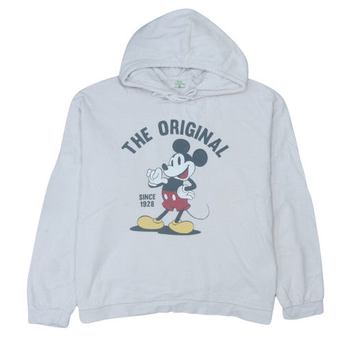 Kiabi Disney Womens White Mickey Mouse Pullover Hoodie XL