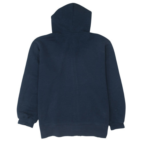 Nike Mens Blue Full Zip Hoodie XL Fleece Lined Sweatshirt