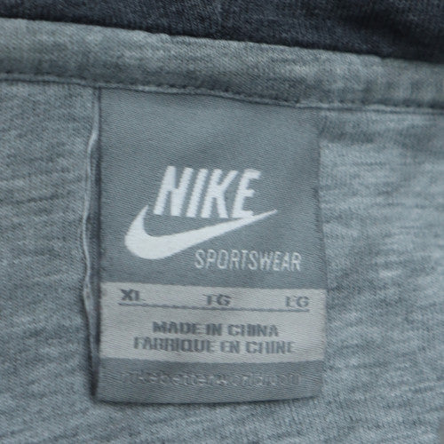 Nike Mens Blue Full Zip Hoodie XL Fleece Lined Sweatshirt