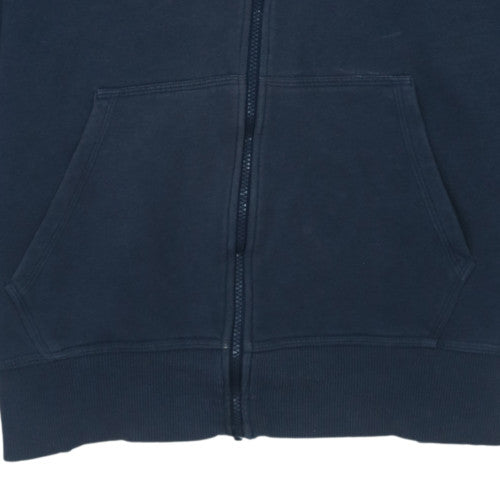 Nike Mens Blue Full Zip Hoodie XL Fleece Lined Sweatshirt