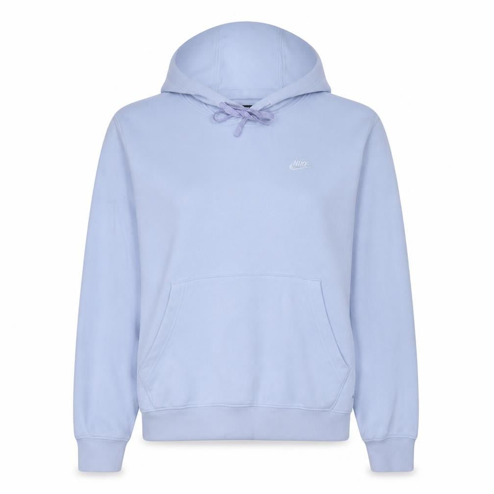 Front view of Nike Women Light Purple Pullover Hoodie Small Cotton Soft Fleece