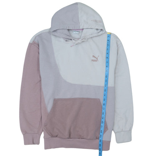 Puma Womens Multicoloured Pullover Hoodie Size M Colourblock Cotton