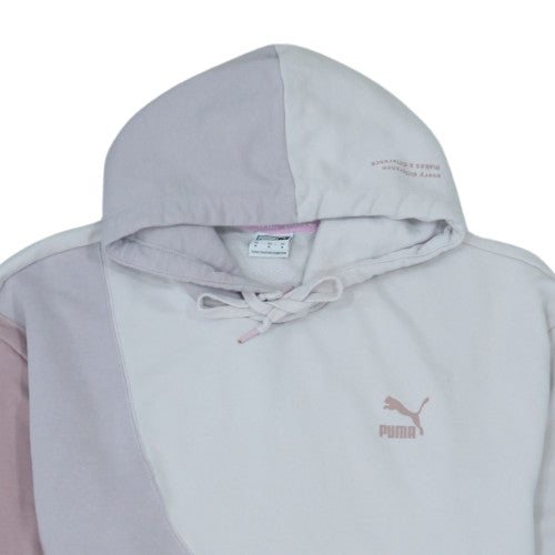 Puma Womens Multicoloured Pullover Hoodie Size M Colourblock Cotton
