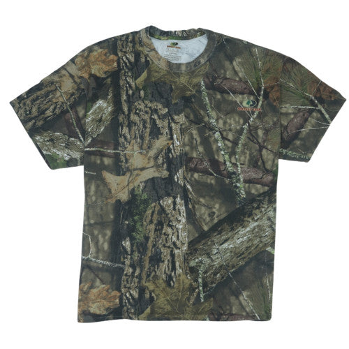 Mossy Oak Men's Green Camouflage Short Sleeve Cotton T-Shirt XL
