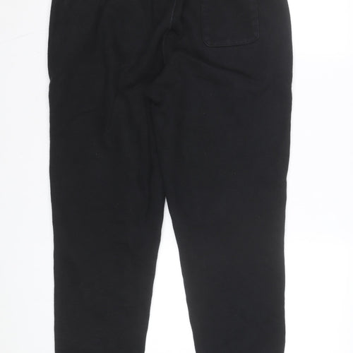 Champion Men Black Reverse Weave Jogger Sweatpants Size L