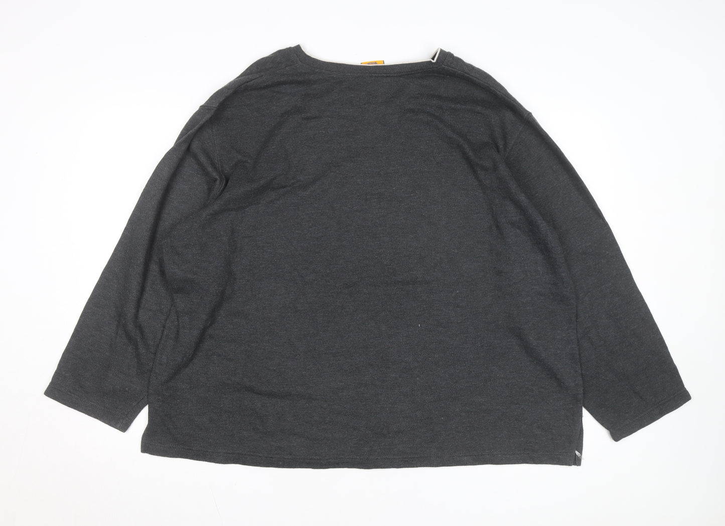 Disney Pooh Womens Grey 22W/24W Pullover Sweatshirt with Snow Scene Graphic