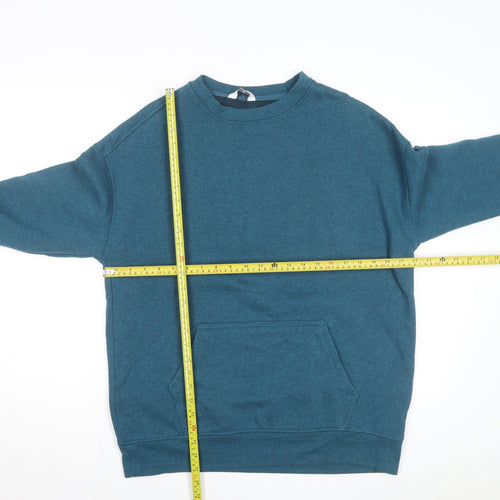 Danskin Mens Blue XL Pullover Fleece Sweatshirt