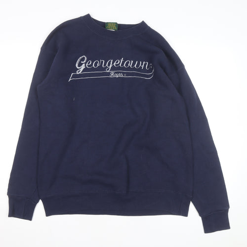 Home Team Advantage Men's Blue Georgetown Hoyas Pullover Sweatshirt L