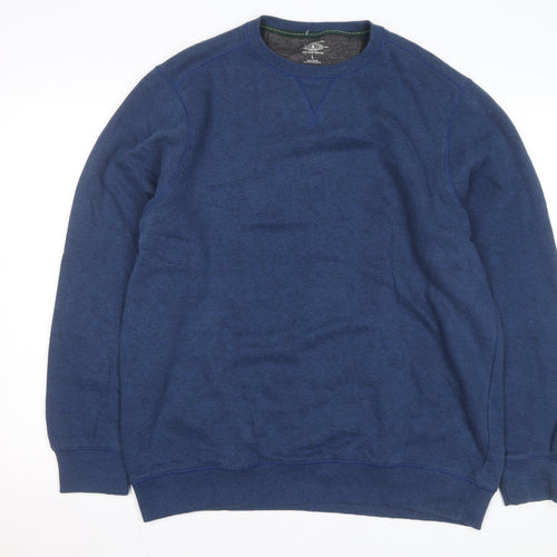 G.H. Bass & Co. Men's Blue Crew Neck Pullover Sweatshirt Size L