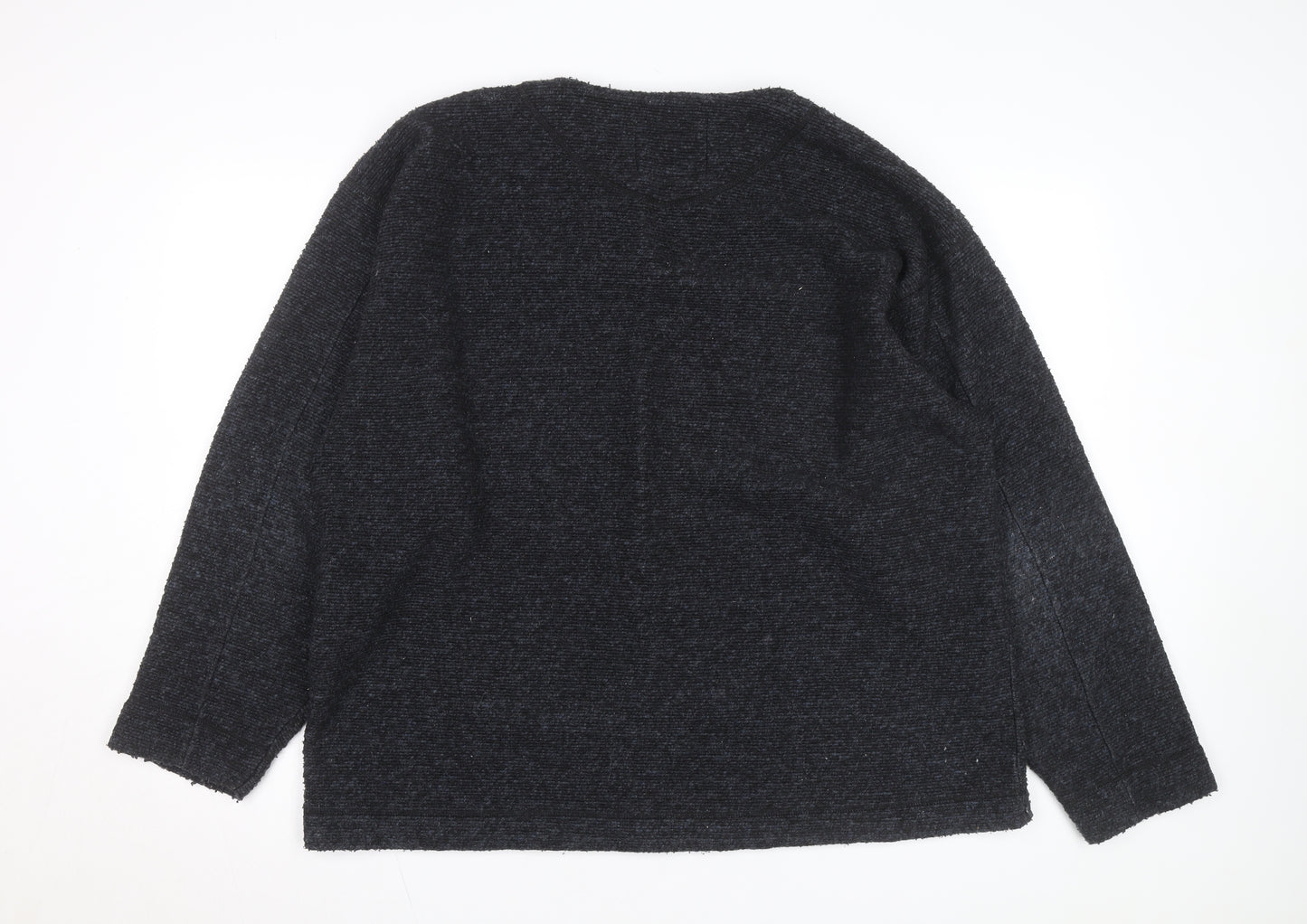 Headworx Men’s Black XL V-Neck Chunky Knit Wool Pullover Jumper