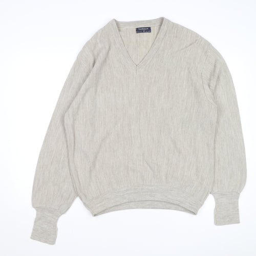 Van Heusen Men Beige V-Neck Acrylic Pullover Jumper XL