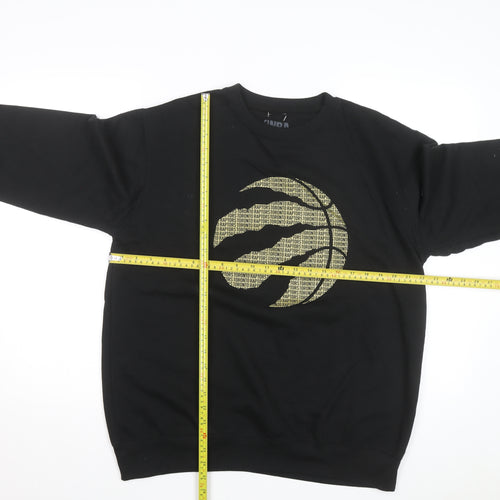 NBA Men's Black Toronto Raptors Logo Pullover Sweatshirt Size L