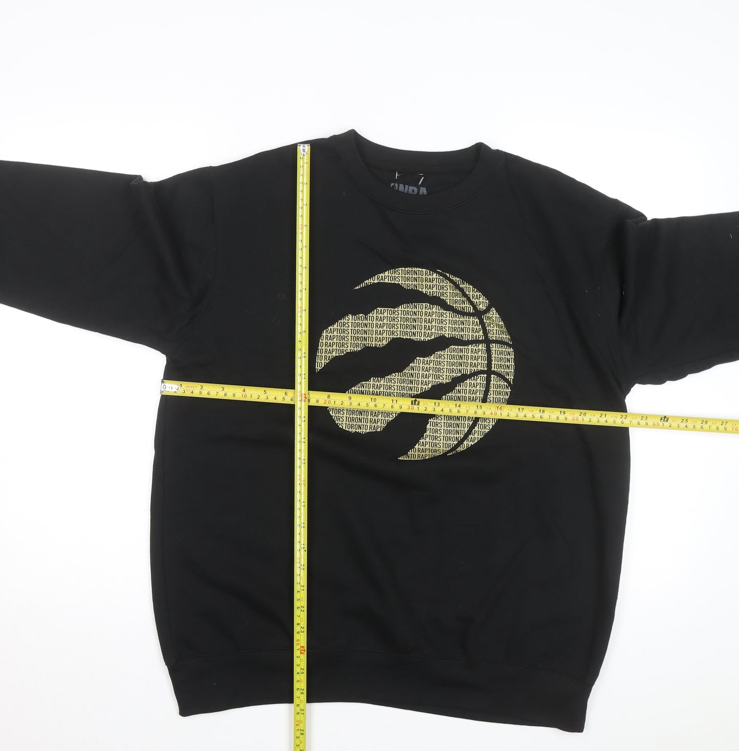 NBA Men's Black Toronto Raptors Logo Pullover Sweatshirt Size L