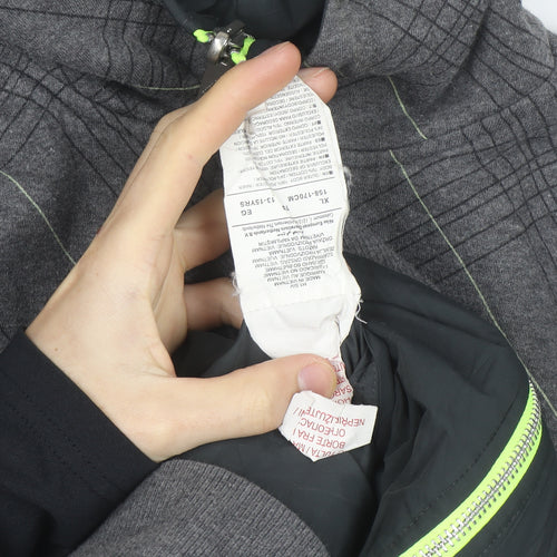 Nike Teens Grey Full Zip Hoodie XL Logo Sportswear